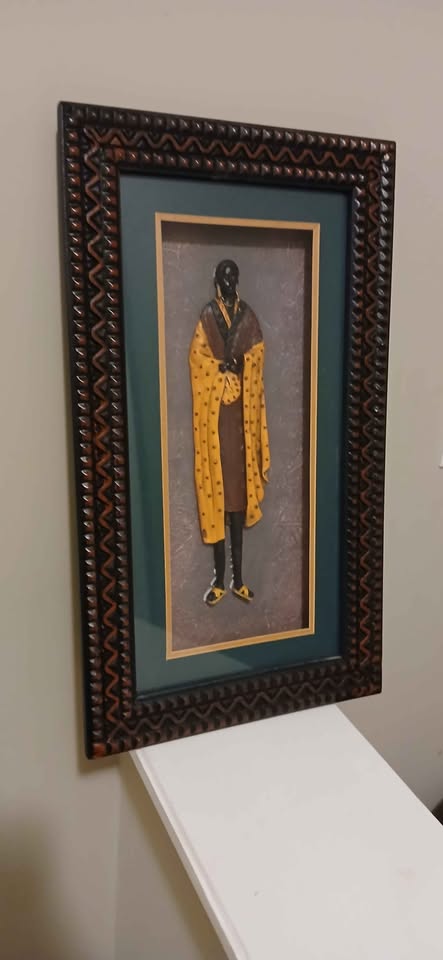 African Tribal Woman Figure Hand Carved Wall Hanger